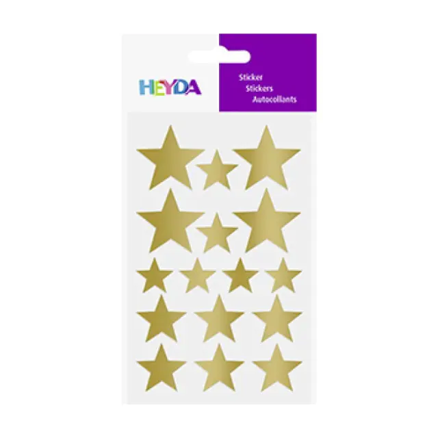 Heyda Αυτοκόλλητα Αστέρια Χρυσό (20-3780810)