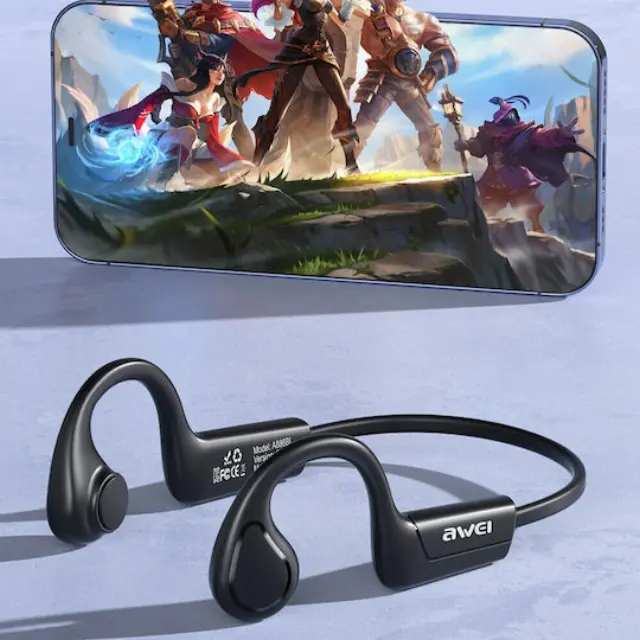 Awei A886BL Open Ear Bluetooth Handsfree Ακουστικά Μαύρα 3