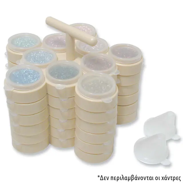 Θήκη για Ψιλές Χάντρες Bead N' Go Tray 6 Σκαφάκια (60 Θήκες)