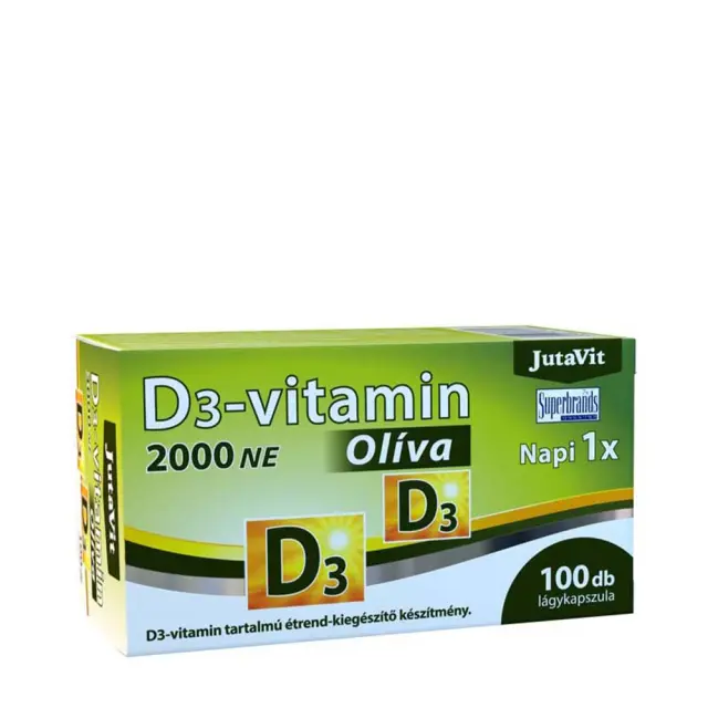 JutaVit Vitamin D3 2000 IU (50 mcg) Olive
