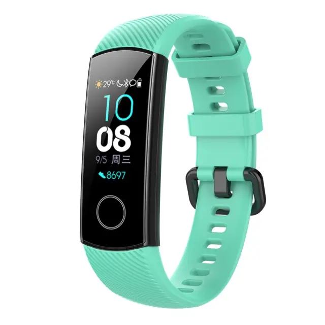 Λουράκι Σιλικόνης για Huawei Honor Band 4/ 5 (95.6mm +124.8mm) Cyan OEM