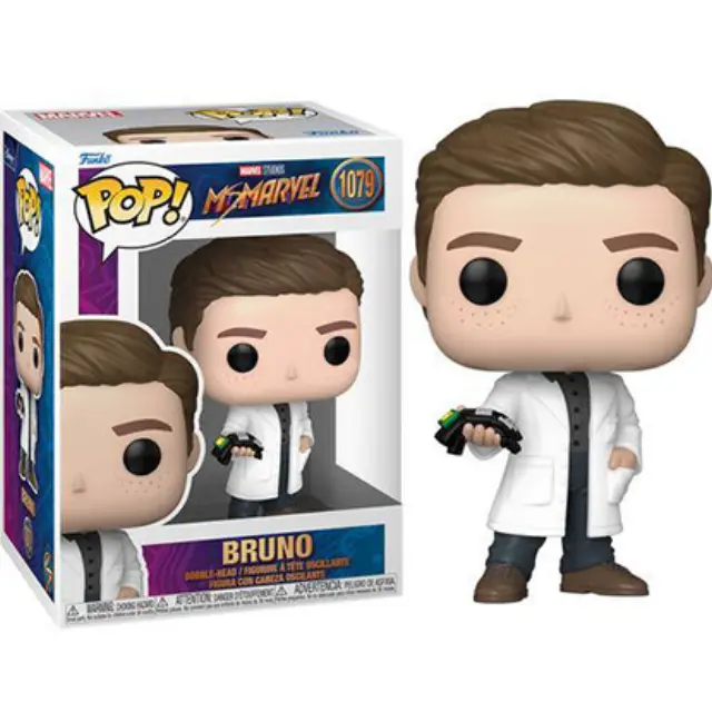 Funko Pop! Marvel: Ms. Marvel – Bruno #1079 Bobble-Head Vinyl Figure
