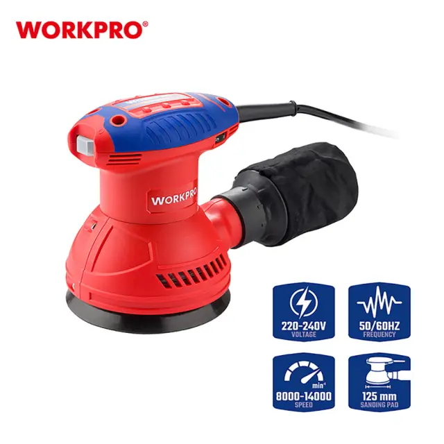 WORKPRO ΤΡΙΒΕΙΟ ΕΚΚΕΝΤΡΟ ΗΛΕΚΤΡΙΚΟ 350W (Φ125mm) ΡΥΘΜΙΖΟΜΕΝΟ WP472406 (PROFI)