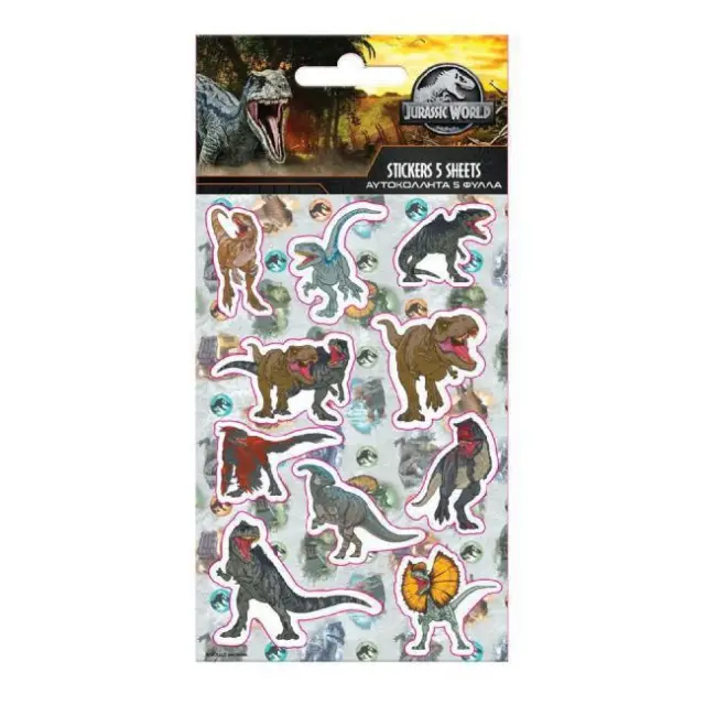 Diakakis Αυτοκόλλητα Jurassic World (000570945)
