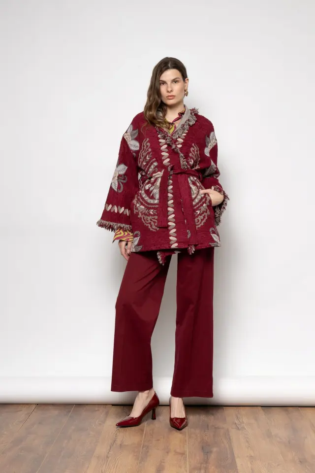 Nema Resort Wear “Amira” pant (15003N221-BORDEAUX) - S 3