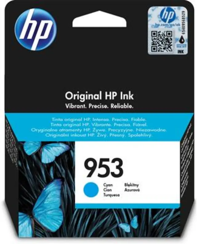 HP 953 Γνήσιο Μελάνι Εκτυπωτή InkJet Κυανό (F6U12AE)
