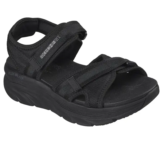 Γυναικεία Ανατομικά Πέδιλα Skechers D'lux Walker 163585_BBK Μαύρα Μαύρο - 40 2