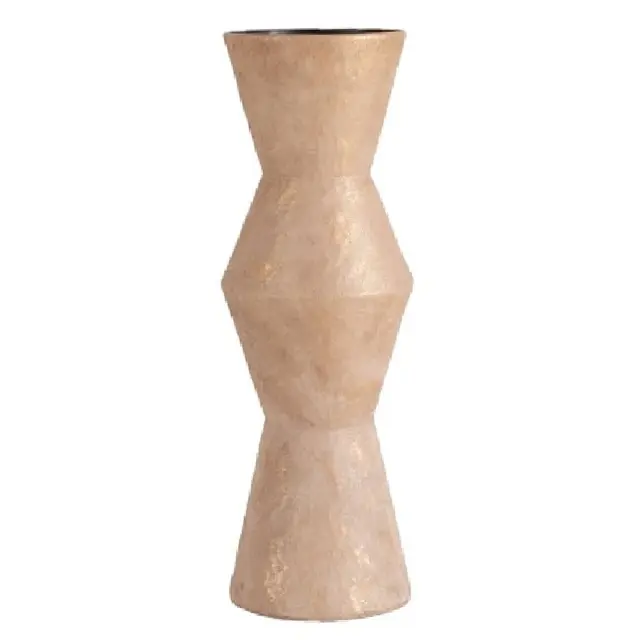 Βάζο κεραμικό χρυσό 21x21x60,5cm Espiel TOF124