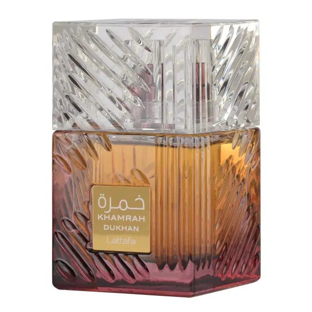 Lattafa Khamrah Dukhan Eau de Parfum 100ml – Unisex Ανατολίτικο Άρωμα με Καπνό, Καπνό Tobacco, Κεχριμπάρι + Tonka