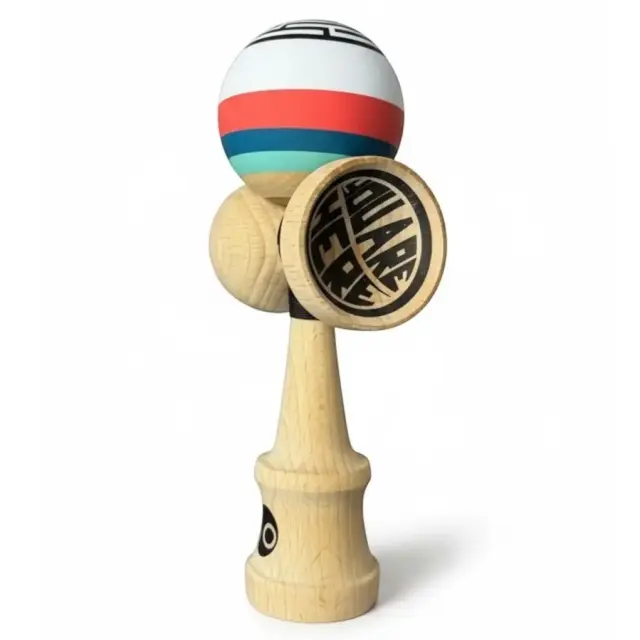 OKENDAMA New MAZE 6 Red Kendama – AntiSkid Finish