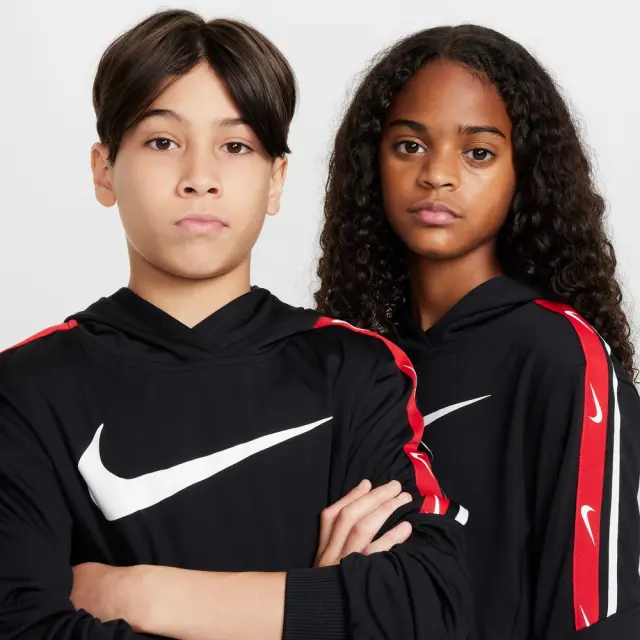 Nike Sportswear Club ΠΑΙΔΙΚΗ ΜΠΛΟΥΖΑ (FZ4907-010) - Μαύρο-Κόκκινο - S 8-10 ετών 3