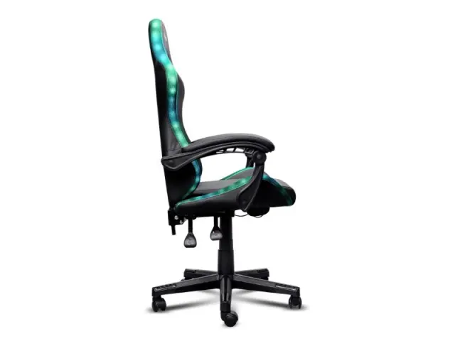 Trust GXT704 Καρέκλα Gaming Δερματίνης με RGB Φωτισμό Μαύρη 3