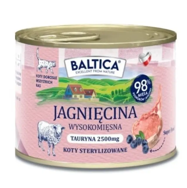 BALTICA Smaki regionów Lamb - wet cat food - 185g