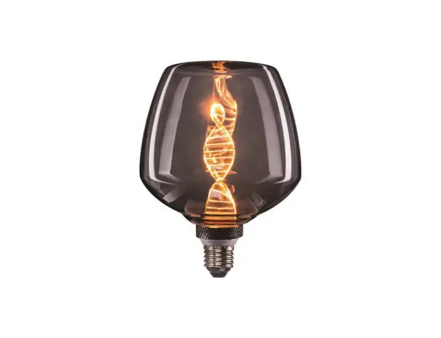 Λάμπα LED S125 Dented DNA Eurolamp (147-78735) για ντουί E27, 4W, 1800Κ, Θερμό Λευκό147-78735