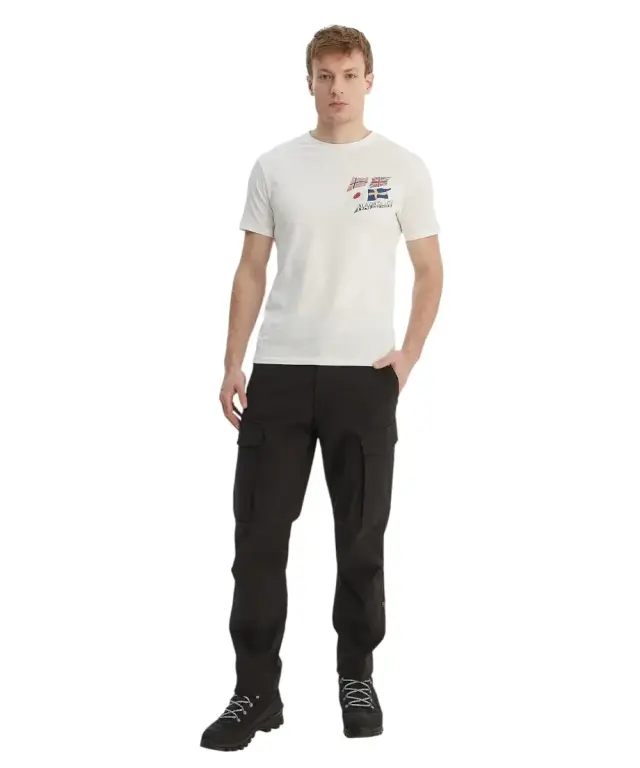 Napapijri - Ανδρικό T-shirt S-Mahsa SS NP0A4FZB-002 Λευκό - M 2