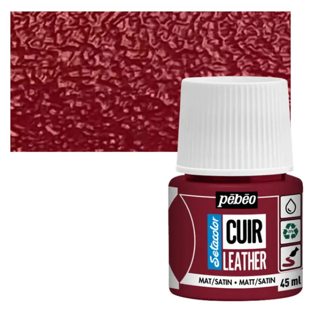 Pebeo Χρώμα Δέρματος Setacolor Leather - 06 Deep Red - 45ml