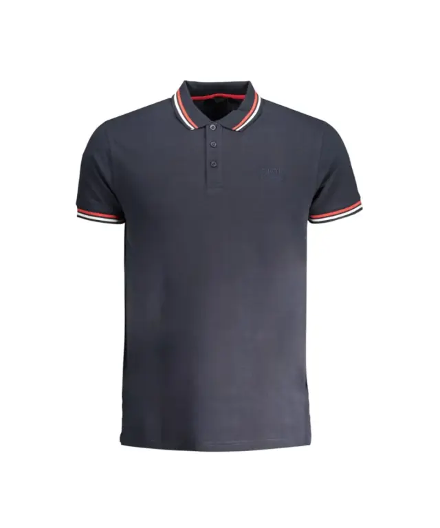 Cavalli Class - Ανδρική Μπλούζα Κοντομάνικη Polo Πικέ QXT64XKB002-04926 Μπλε Σκούρο 3