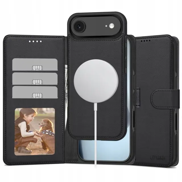 Tech-Protect Θήκη Κινητού iPhone 17 Air Wallet Magsafe Matte Black