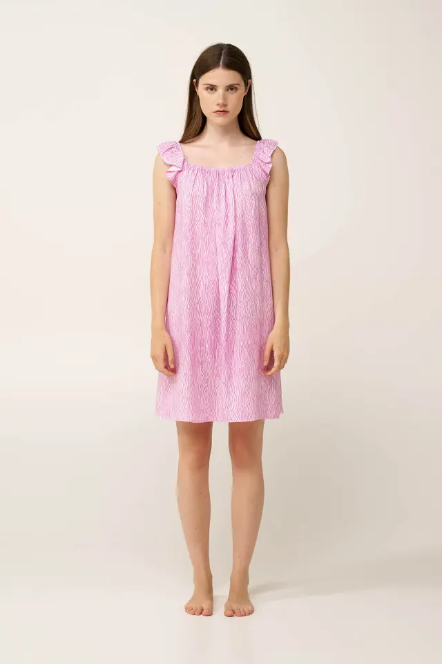 Νεανικό Αμάνικο Νυχτικό με Σούρες Vamp 24144 PINK FLIRT - L