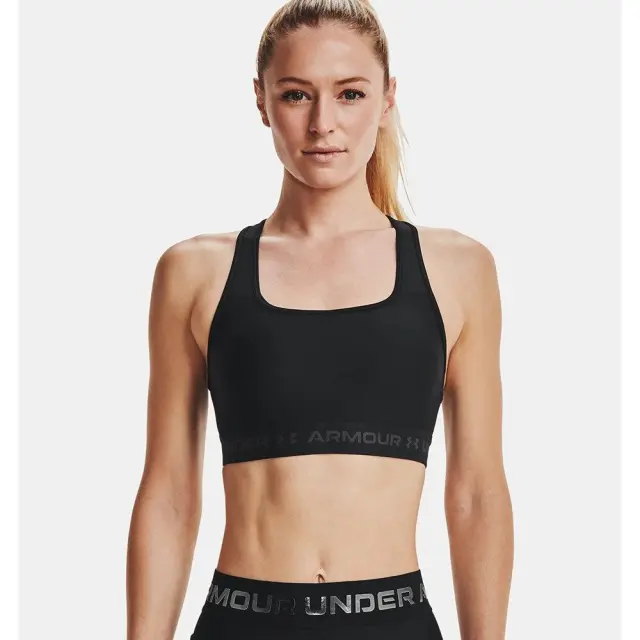 Under Armour Women's Crossback Mid Bra Μαύρο 1361034-001 (Under Armour) - Large