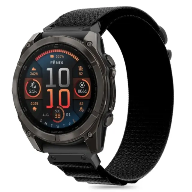 Tech-protect Nylon Pro Garmin Fenix 5 / 6 / 6 Pro / 7 / 8 / 8 Pro / E / 9 / 9 Pro (47 MM) Black 2
