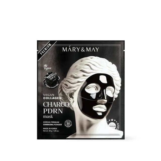 Mary + May Vegan Collagen Charcoal PDRN Mask – 30g