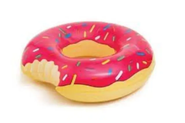 Φουσκωτό Στρώμα Donut (Pink) 120x120cm OEM.
