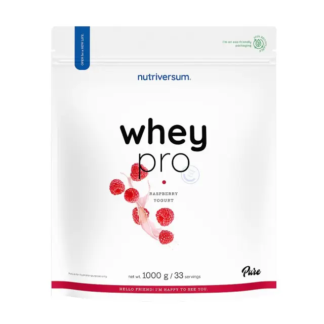 Nutriversum Whey PRO - PURE Raspberry Yogurt, 1000 g