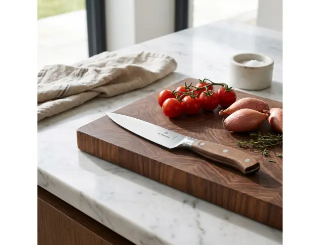 Μαχαίρι Chef Victorinox Grand Maitre με ξύλινη λαβή και μήκος λεπίδας 15cm - Σε ειδική συσκευασία δώρου 7.7400.15G