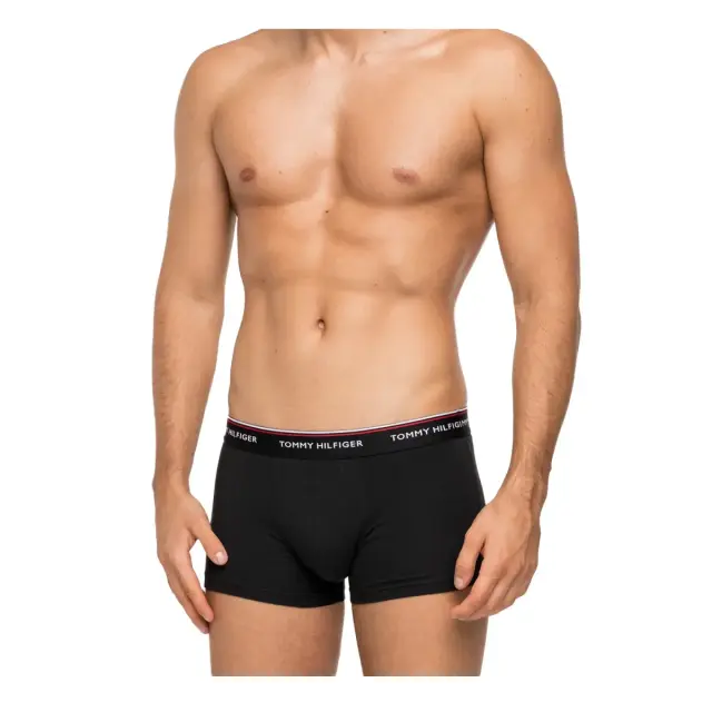 Tommy Hilfiger Ανδρικό Boxer Low Rise Trunk - Τριπλό Πακέτο, Χρώμα Μαύρο/Λευκό/Γκρι 2