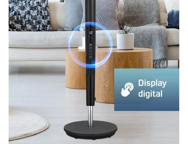 Ανεμιστήρας Ορθοστάτης Heinner HSF-MAT24DC-GY με ισχύ 20W και 12 ταχύτητες - Black HSF-MAT24DC-GY 3