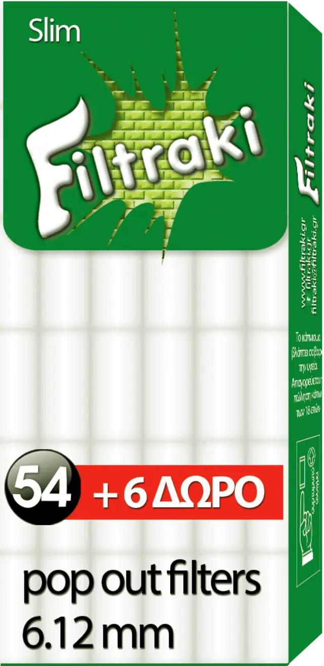 Filtraki Φιλτράκια Pocket Slim 60τεμ.