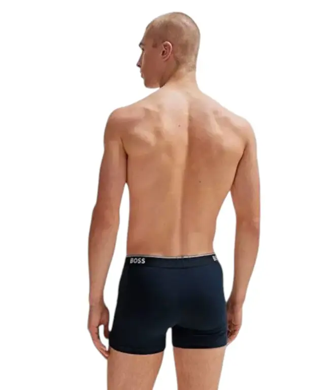 Hugo Boss - Ανδρικά Μποξεράκια Boxer Br 3p Power Long 50475282-480 Μπλε - S 2