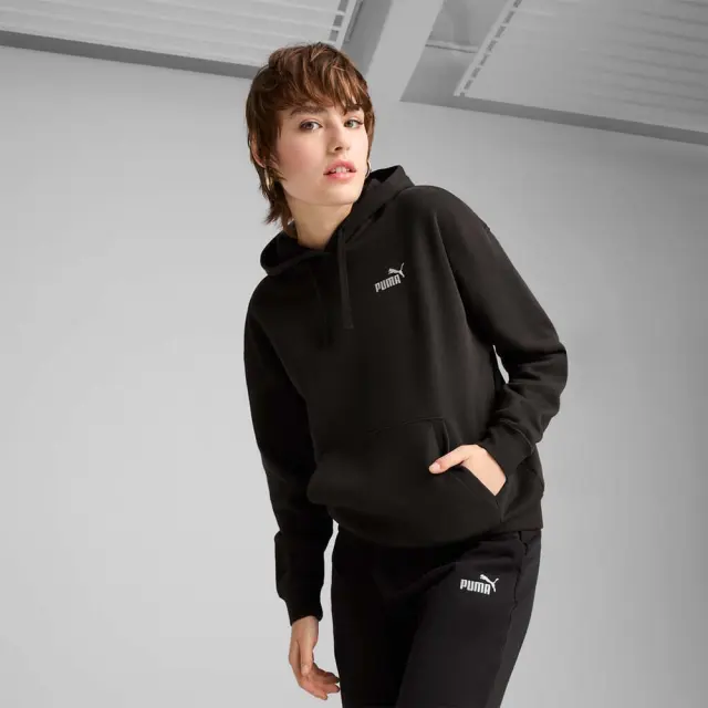 Puma Women's Essentials Small No1 Logo Comfort Fleece Hoodie Μαύρο 682396-01 (Puma) - Large