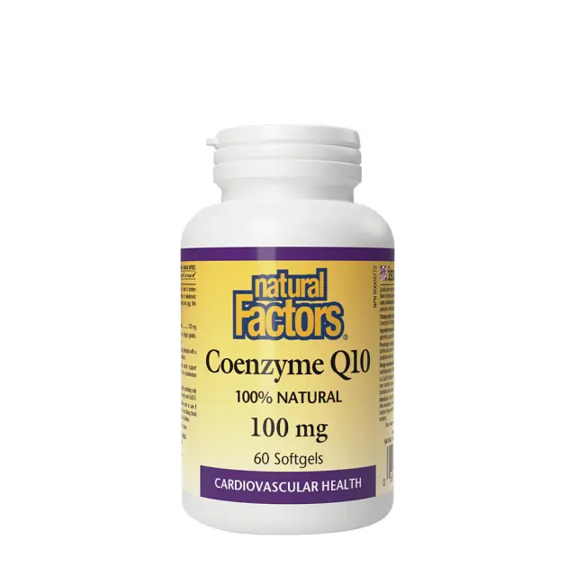 Natural Factors Coenzyme Q10 100 % Natural 100 mg