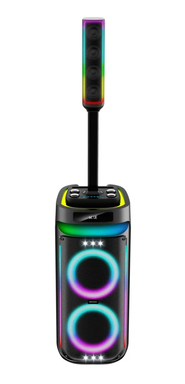 Φορητό ηχείο subwoofer με 2 μικρόφωνα Karaoke - WGY-SZ8809 - 088095 2