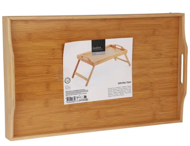 Δίσκος Σερβιρίσματος Excellent Houseware με πτυσσόμενα πόδια και διαστάσεις 50x30x21cm C80653810 2