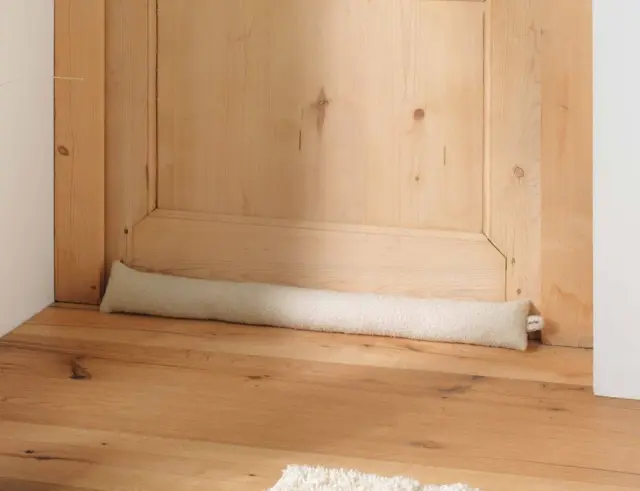 Αεροστόπ Πόρτας Wooly Douceur d'intérieur με διαστάσεις 80x10cm - Natural 1612095