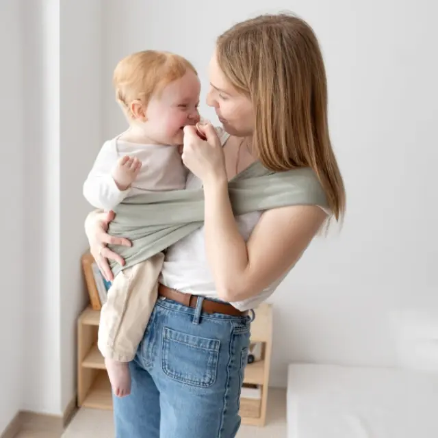 Εργονομικός Μάρσιπος Duo Baby Carrier Size 2 Λαδί 2