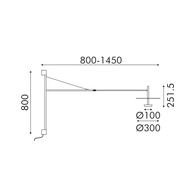Επιτοίχιο Φωτιστικό LED ACA Maison OKN5013WBK Αμμώδες Μαύρο 9W 3000K 310lm / OKN5013WBK 3