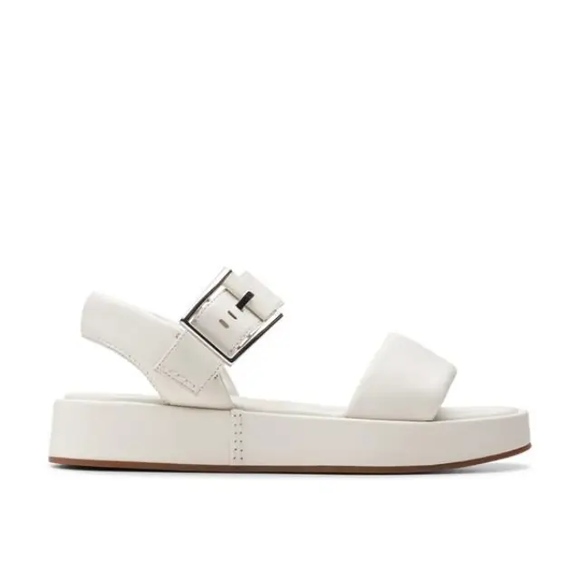 Clarks Alda Strap White White Leather - 40