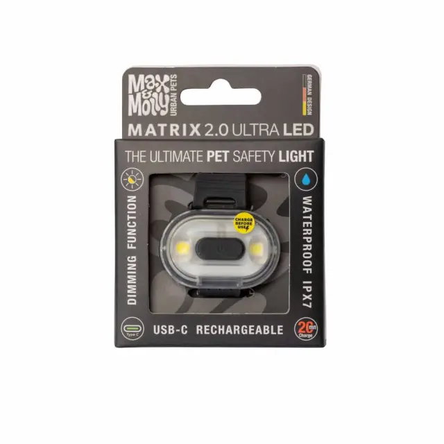 Max & Molly Matrix 2.0 Ultra LED Safety light Black Black