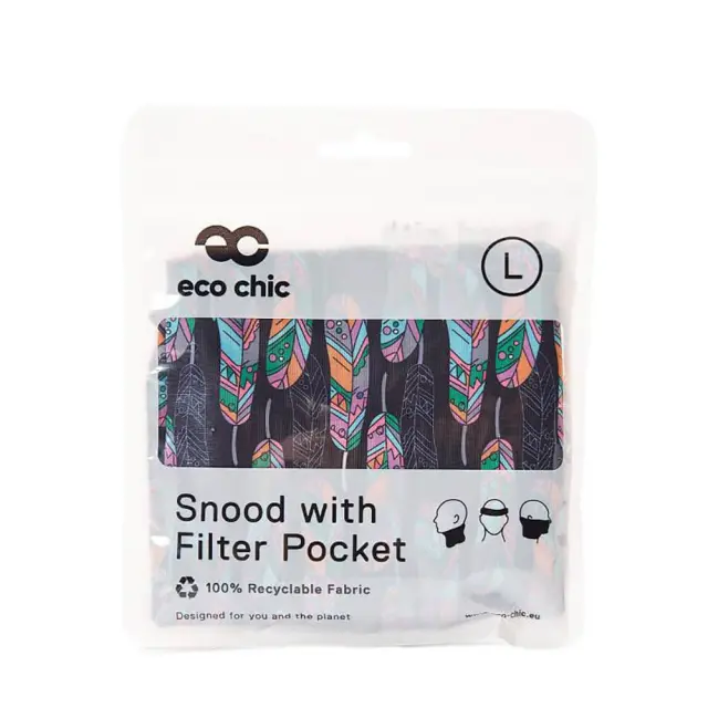 Black Feather Snood 2