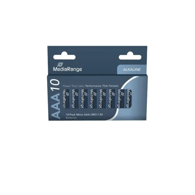 Αλκαλική Μπαταρία MediaRange Premium AAA 1.5V (LR3) (10 Pack) (MRBAT102)