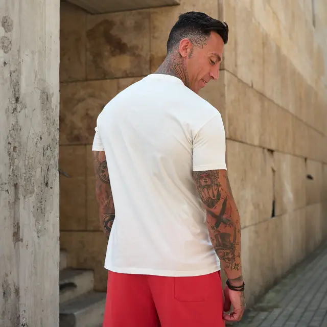 T-shirt Noshame® Off-white με τύπωμα polymorphic - 142569 - XXL 2