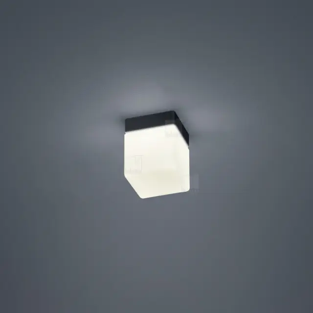 Φωτιστικό Οροφής Μπάνιου KETO LED Μαύρο Ματ 6W 2900K IP44