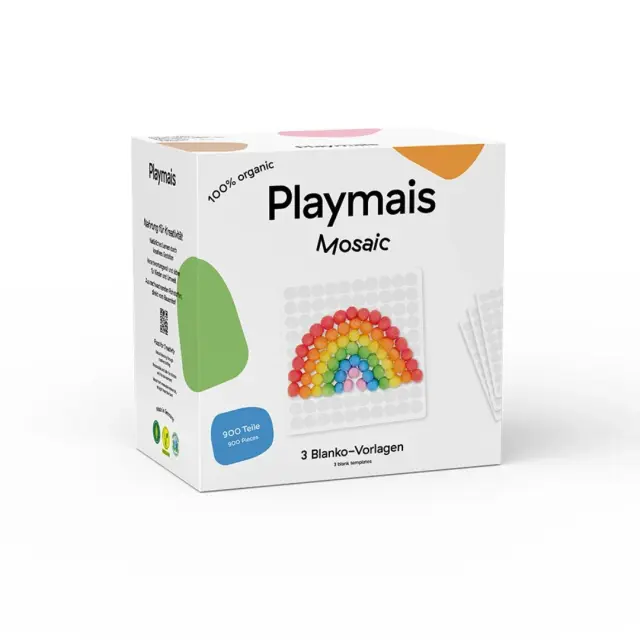 PlayMais Mosaic Κατασκευή με Σφουγγαράκια από Καλαμπόκι και Κάρτες 900τεμ – Creative (3+ ετών) PLM-160971