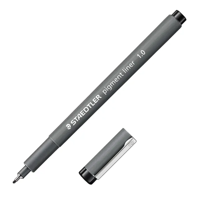 Μαρκαδόρος Staedtler Pigment Liner Black - 1mm
