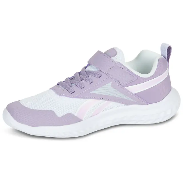 Reebok Sport Rush Runner 5 Elastic Lace & Top Strap Kids Shoes Running Purple/White 100250813 - 28 3