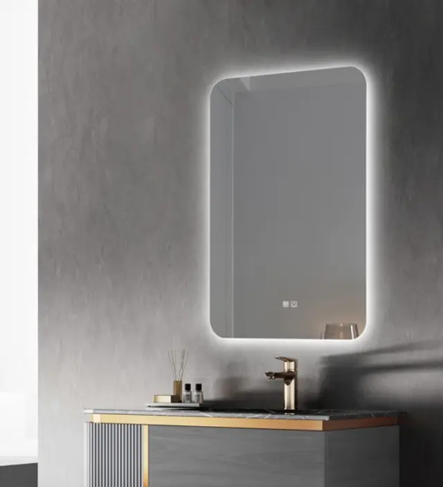 ΚΑΘΡΕΦΤΗΣ ΜΠΑΝΙΟΥ LED ΑΦΗΣ MIRRORLUX EOS S-4533V ΟΡΘΟΓΩΝΙΟΣ 800Χ600MM 2